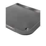 Backblech ausziehbar antihaftbeschichtet Carbonstahl Metall 33x33- 52 cm Schwarz