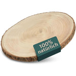 Dekobrett Baumscheibe Holz Holzbrett Brett Tablett Tischdeko Holzscheibe 38-44