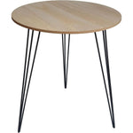 Beistelltisch Couchtisch rund Holz Metall Tisch Nachttisch Holztisch 40cm B-WARE
