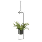 Blumenampel hängend Blumentopf Ampel Übertopf Hängetopf Pflanzentopf Metall GRAU