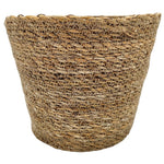 Blumentopf Pflanztopf Pflanzkorb Korb Übertopf Seegras braun rund Klein Ø 20 cm