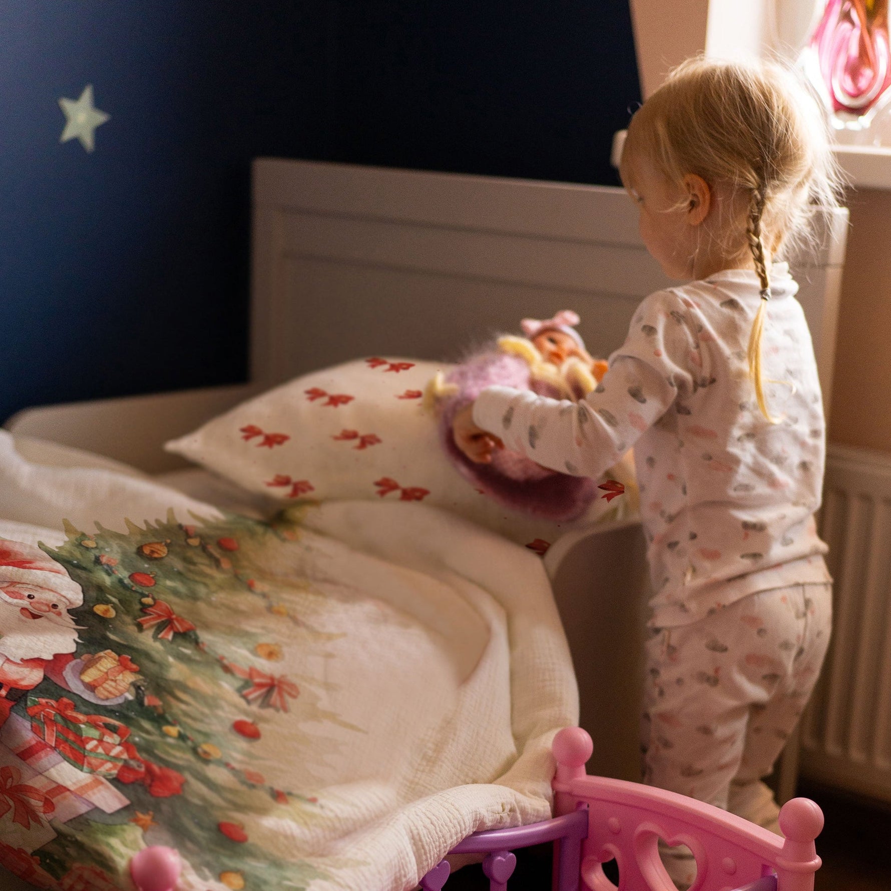 "Weihnachtsmann" Premium Kinderbettwäsche