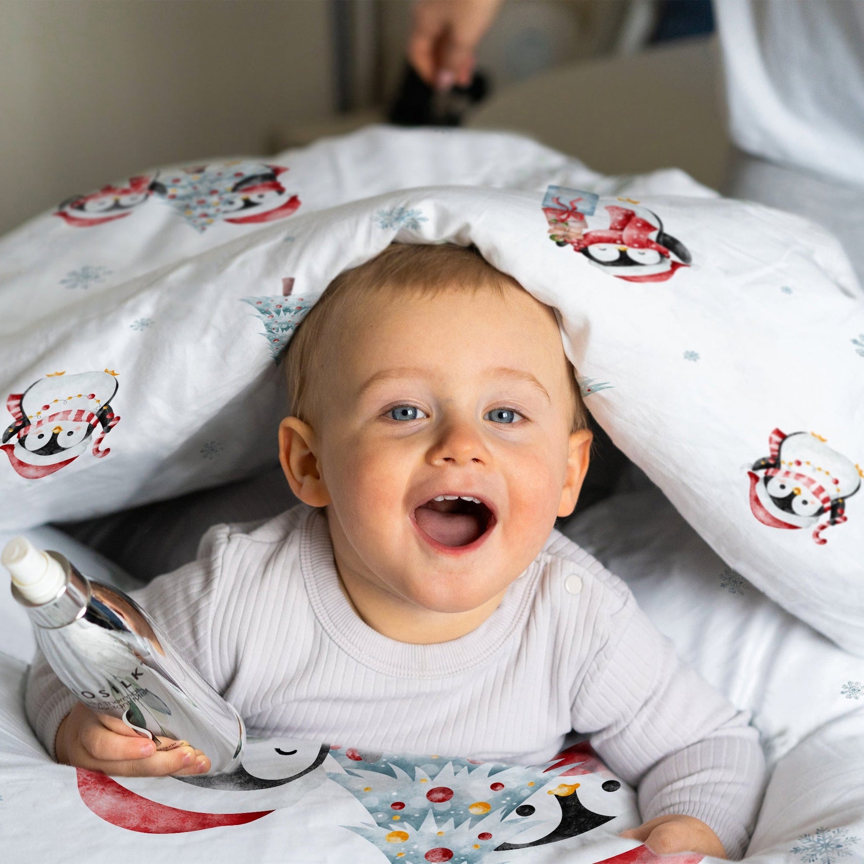 "Winter Pinguine" Premium Kinderbettwäsche