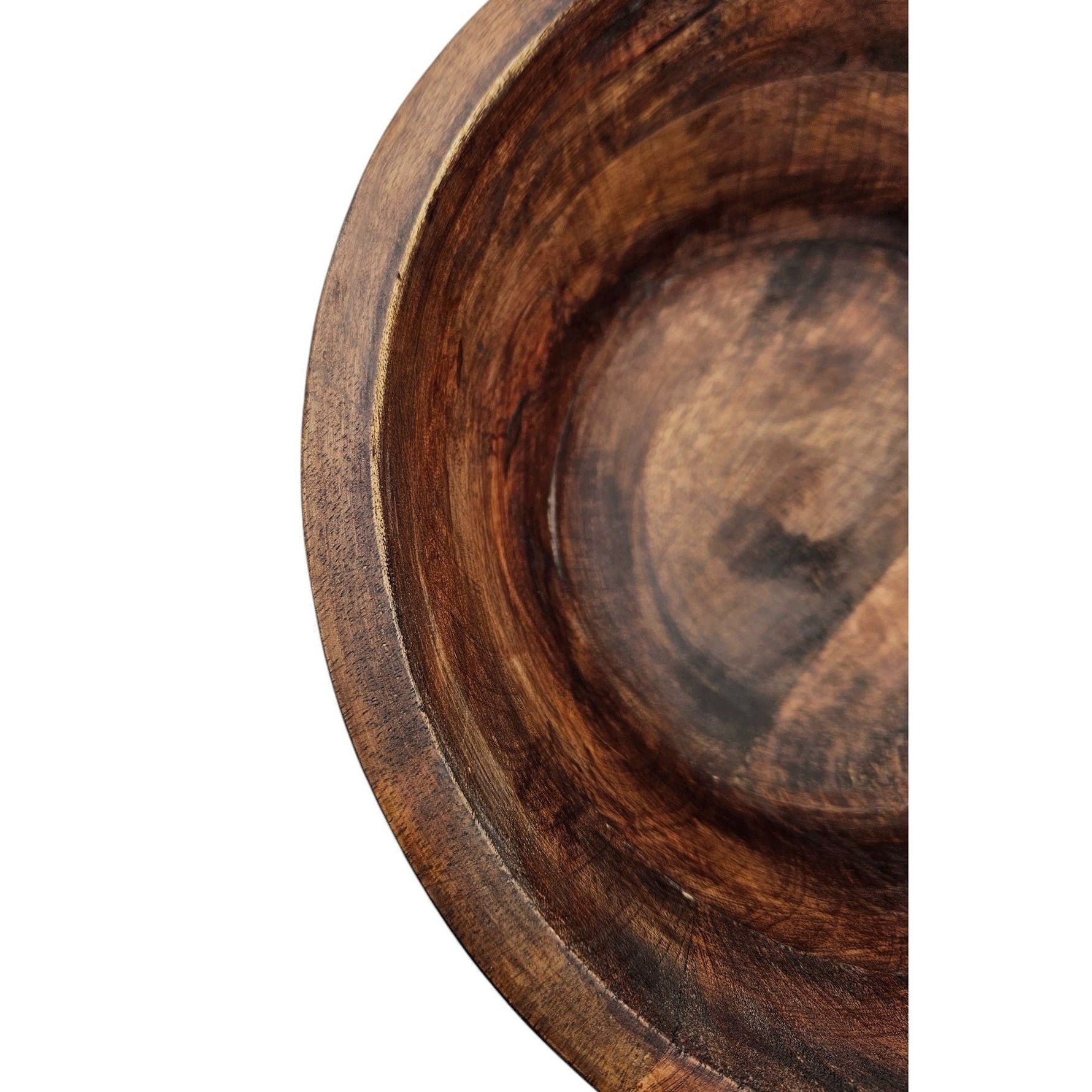Holzschale Mango Holz Schale Dekoschale Brotschale Mangoholz Ø 30 x Höhe 9,5 cm