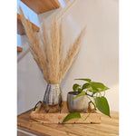 Tablett Dekotablett Holz Mango braun Deko Tischdeko Kerzentablett Holztablett Mittel: 46 x 31 cm