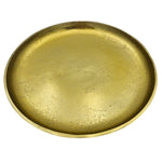Dekoteller Gold Metall Teller Schale Dekotablett Kerzenteller Dekoschale Ø20cm