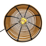Hängeleuchte LED Rattan Optik Außen Innenbereich 18x16 cm Gartenbeleuchtung