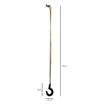 Haken Deckenhaken Hängehaken Dekohaken Seil Tau Metall Aufhängung Länge 110 cm