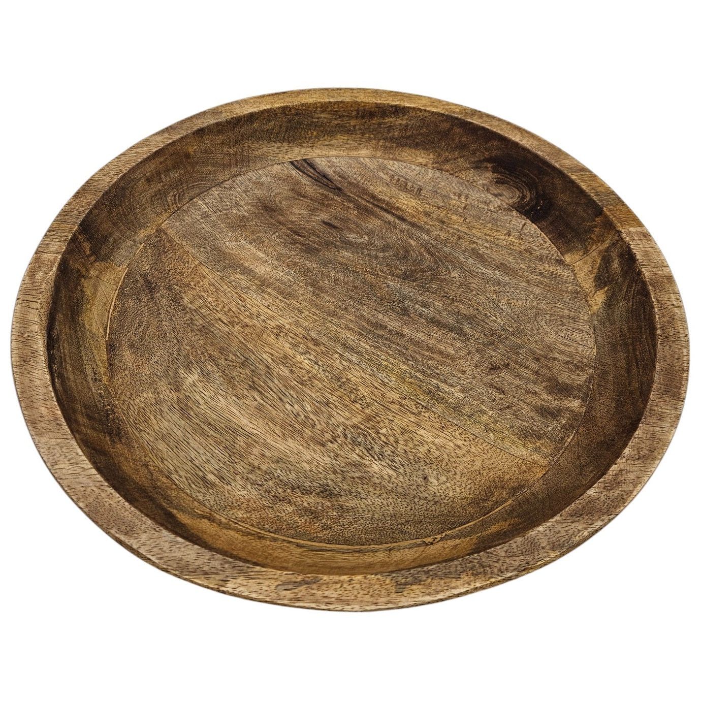 Holzschale Mango Holz Schale Dekoschale Brotschale Mangoholz Ø 38 cm