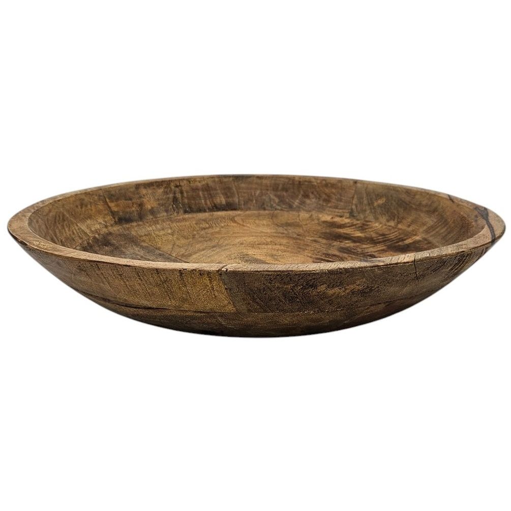 Holzschale Mango Holz Schale Dekoschale Brotschale Mangoholz Ø 38 cm