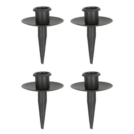 Kerzenhalter für Flaschen Metall schwarz Stabkerzenhalter Tülle für Kranz