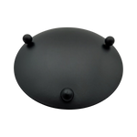 Kerzenhalter schwarz 4 Stück Stumpenkerzen Teller Kerzenteller Weihnachten 8,5 cm