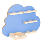 Hörspielfigurenregal Kinderregal Wandregal Regale Magnet Blau Wolkenregal 48x35cm