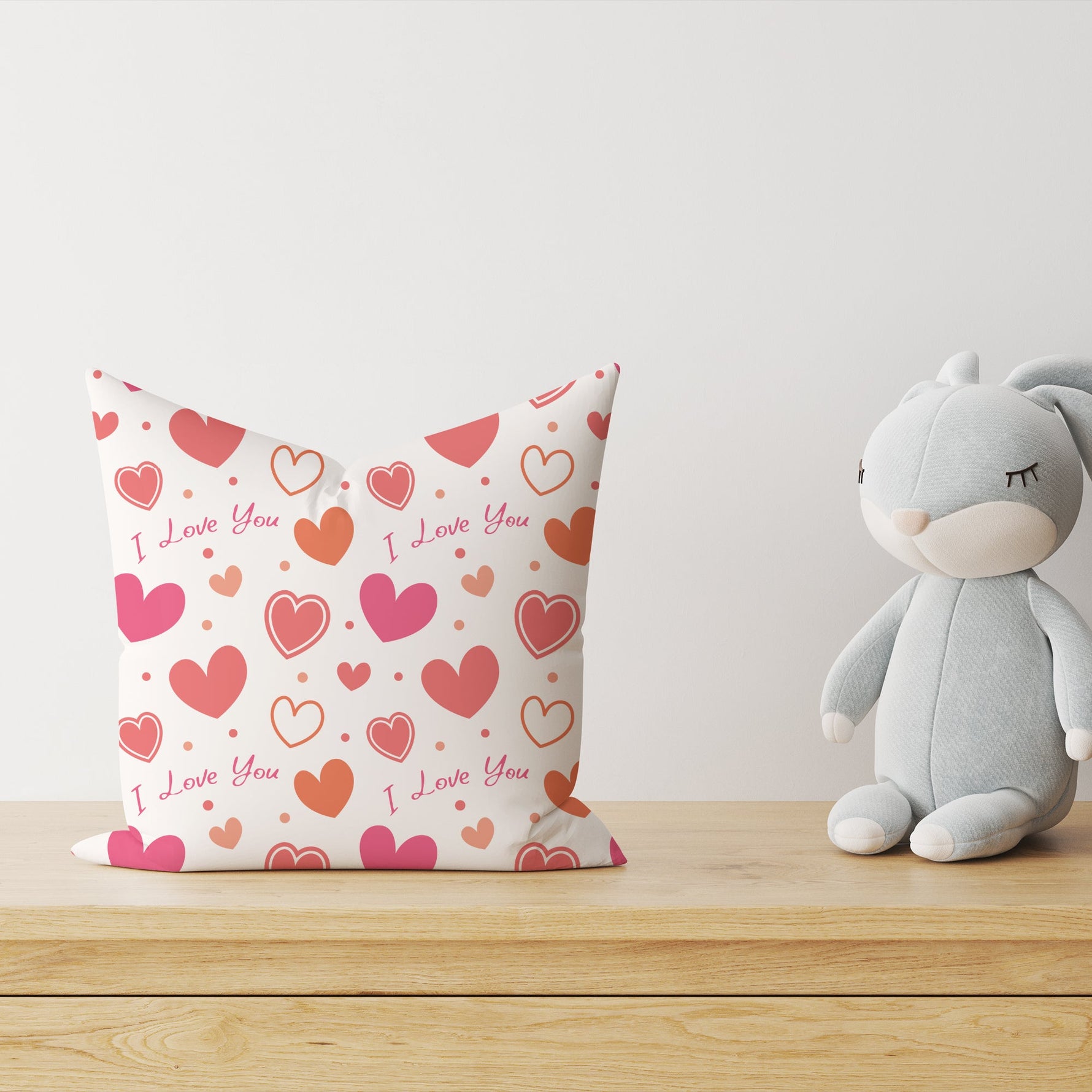 "I love you" Premium Dekokissen
