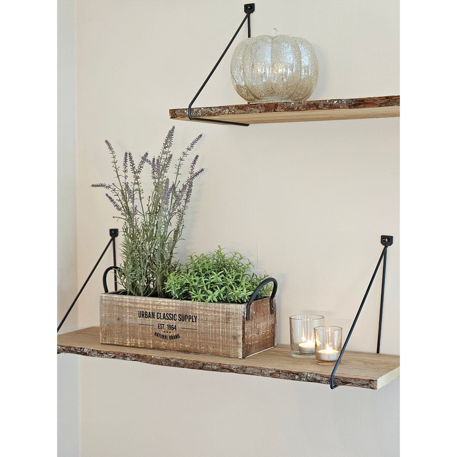 Holzkiste braun Dekokiste shabby Kiste Obstkiste Holz Deko Landhaus mit Griffen