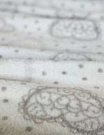 Kuscheldecke Decke Tagesdecke Herz 150x200 cm Creme Grau Beige Rot Wohndecke