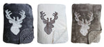 Decke Kuscheldecke Tagesdecke Wohndecke Hirsch Winter 150x200 kuschelig weich