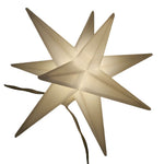 Lichterkette Weihnachtssterne LED warmweiß Fenster 3D Sterne mit Stecker 740cm