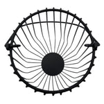 Laterne Windlicht Metalllaterne 25x50 cm Windlicht Kerzenhalter Gartenlampe schwarz