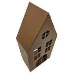 Laternenhaus Windlicht Kerzenhalter Rostoptik Haus Metall Deko Laterne 40 cm
