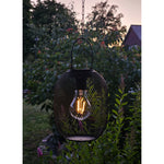 Solarleuchte Metall Gartenleuchte Gartenbeleuchtung warm weiß schwarz LED Leuchte
