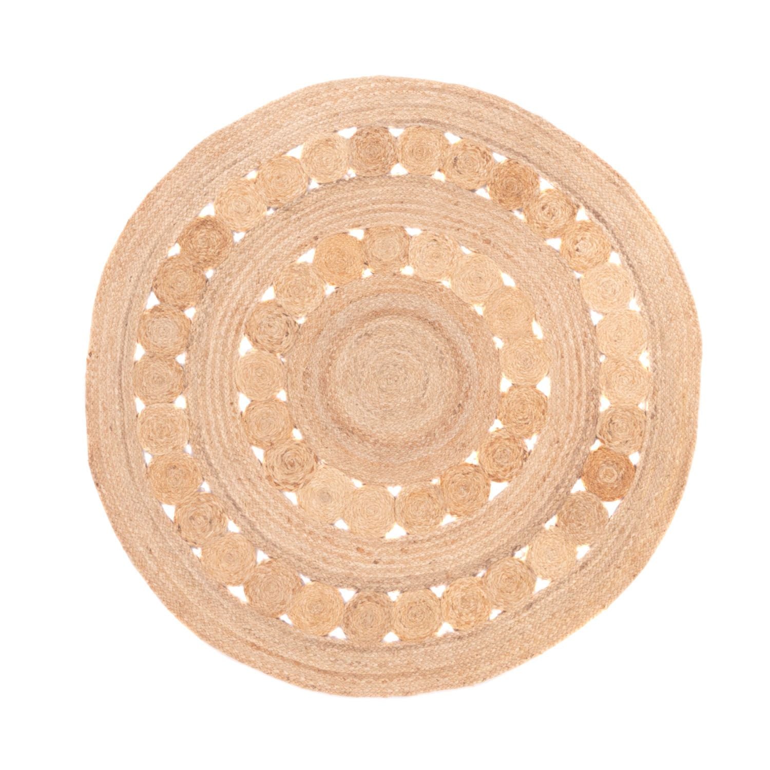 Juteteppich - Darcia - rund