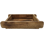 Holzkiste Ziegelform Mangoholz Ziegelleistenform Kiste Landhaus Holz Kasten klein 26x16cm
