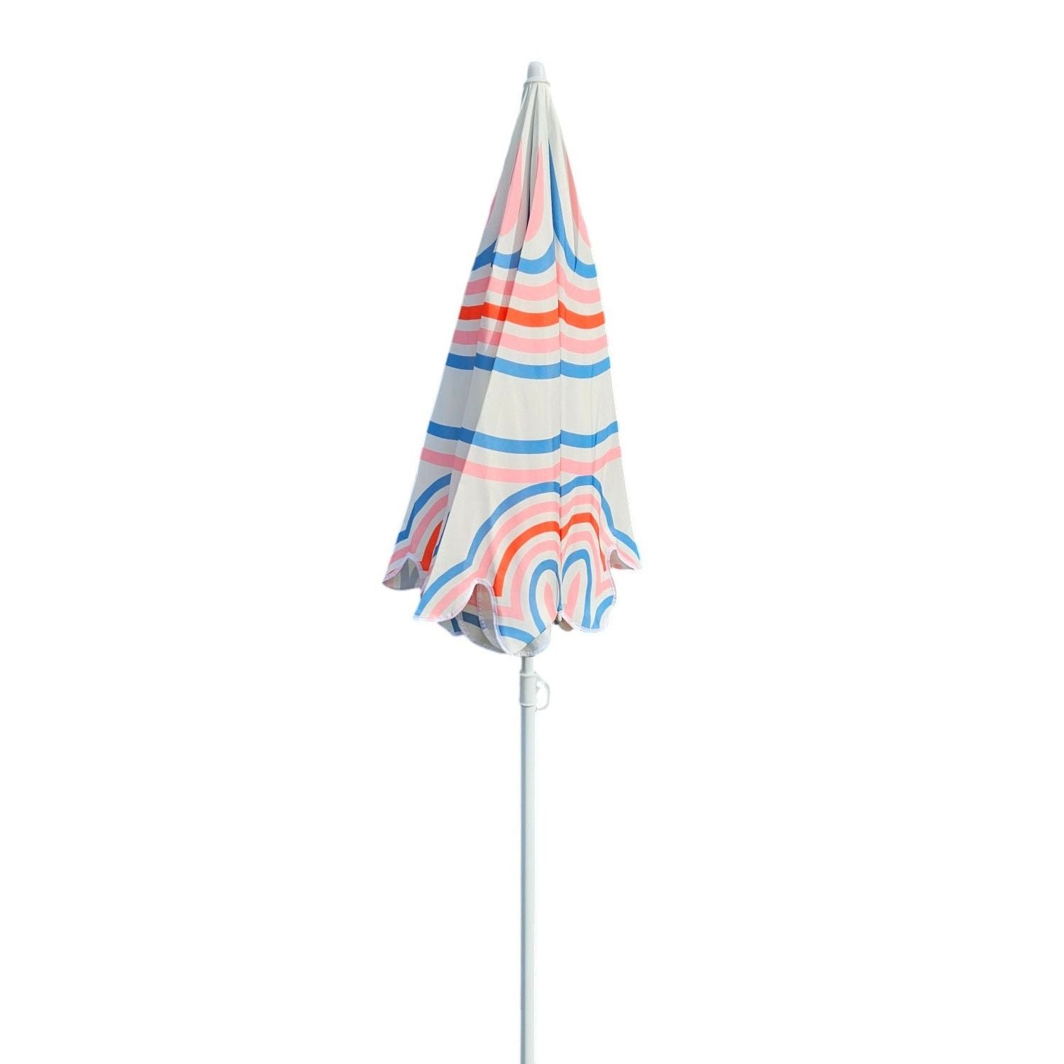 Sonnenschirm Strandschirm UV 30+ Balkonschirm grün blau Kreise Streifen