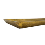 Tablett Deko Metall 44x13 cm gold Kerzentablett Dekotablett Dekoschale rechteckig