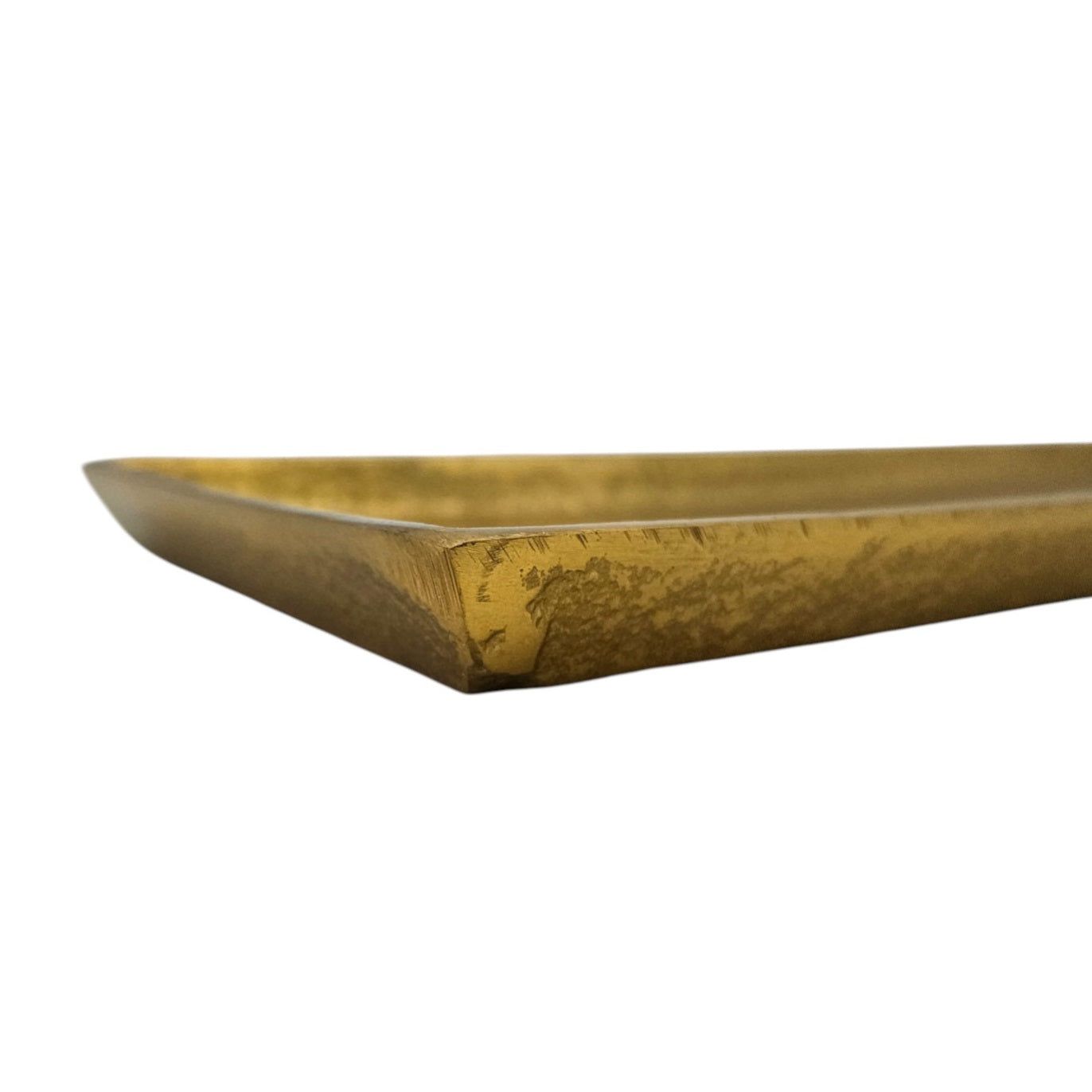 Tablett Deko Metall 44x13 cm gold Kerzentablett Dekotablett Dekoschale rechteckig