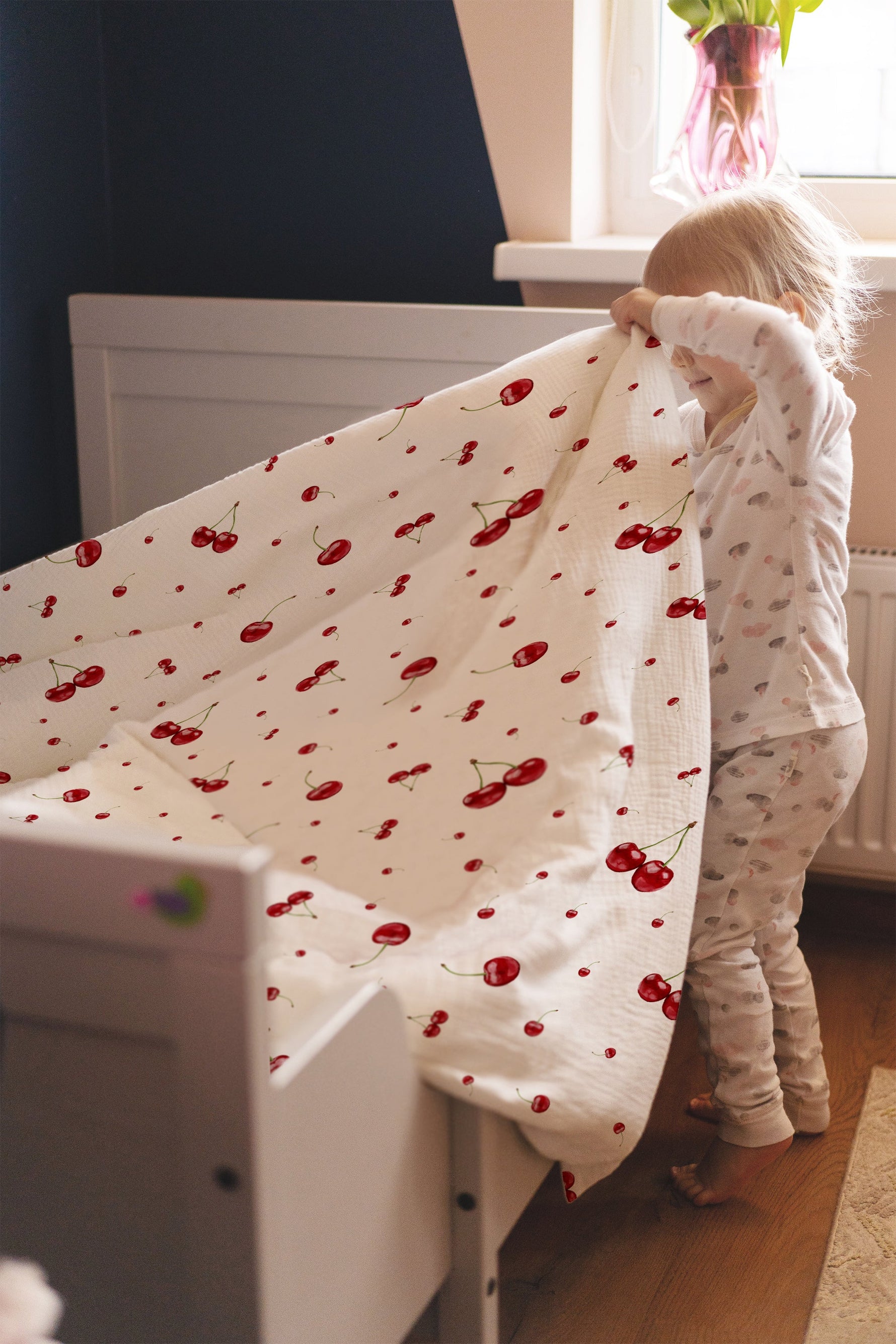 "Kirschen" Premium Kinderbettwäsche
