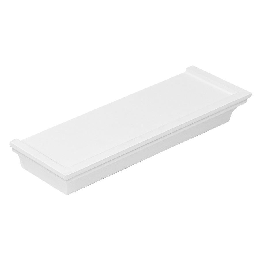 Wandregal weiß Landhaus Bücherregal 15-61 cm Wandboard Hängeregal Schweberegal