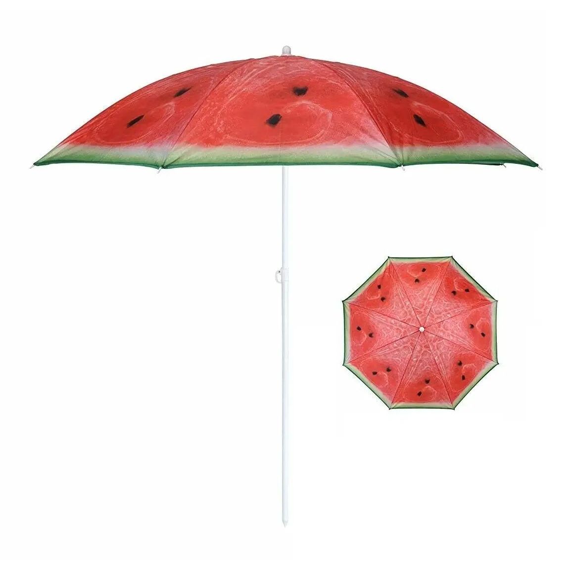 Sonnenschirm Ø 150 cm Strandschirm knickbar Schirm Balkonschirm Gartenschirm Melone