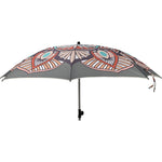 Sonnenschirm Strandschirm Marrakesch grau UV 50+ Knickbar 180 cm inkl. Schutzhülle