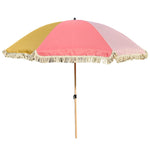 Sonnenschirm Strandschirm Schirm UV Schutz Fransen ROSA GELB knickbar Ø 170 cm