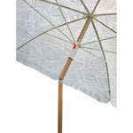 Sonnenschirm Strandschirm Balkonschirm grün creme braun 160 cm UV Schutz 30+