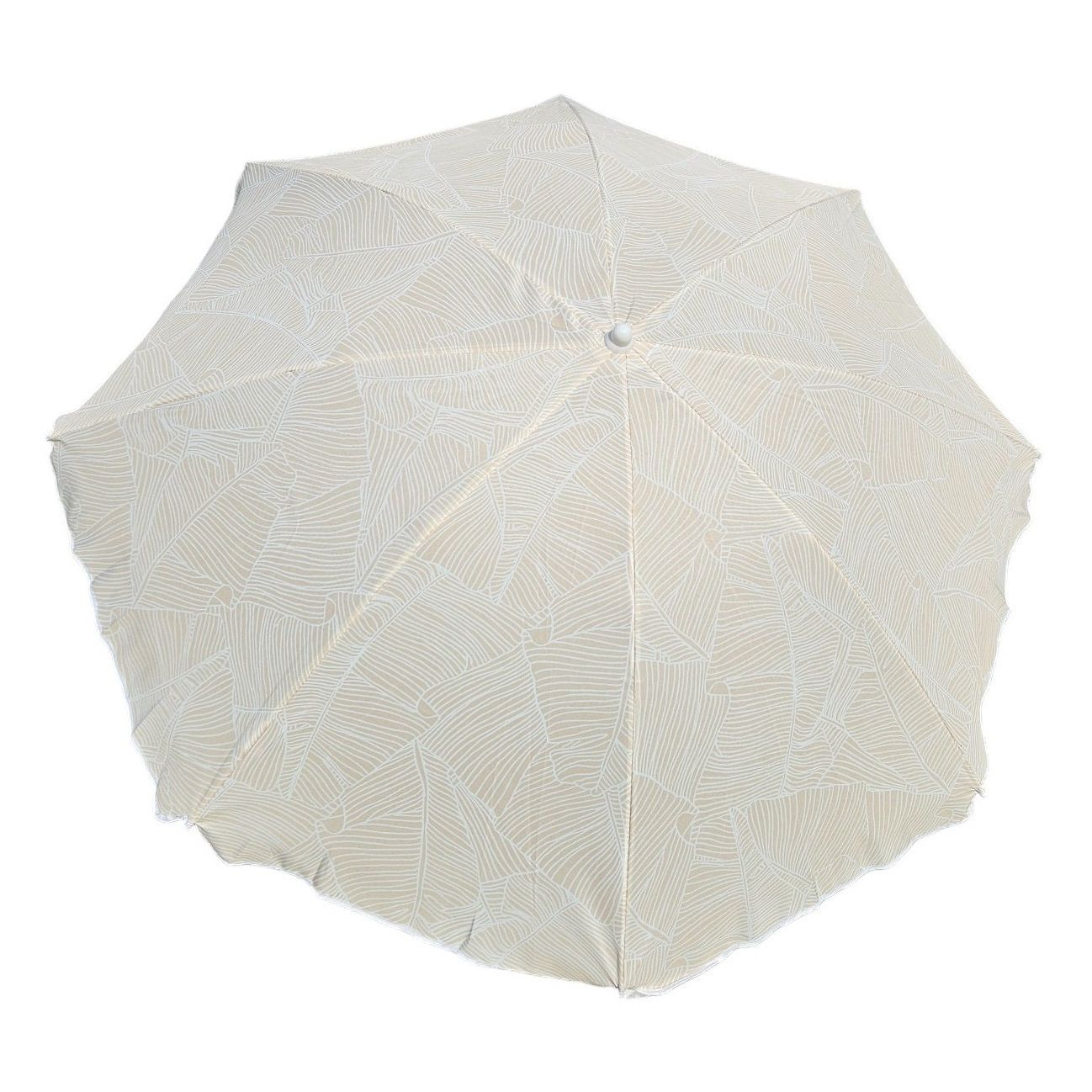 Sonnenschirm Strandschirm Balkonschirm grün creme braun 160 cm UV Schutz 30+