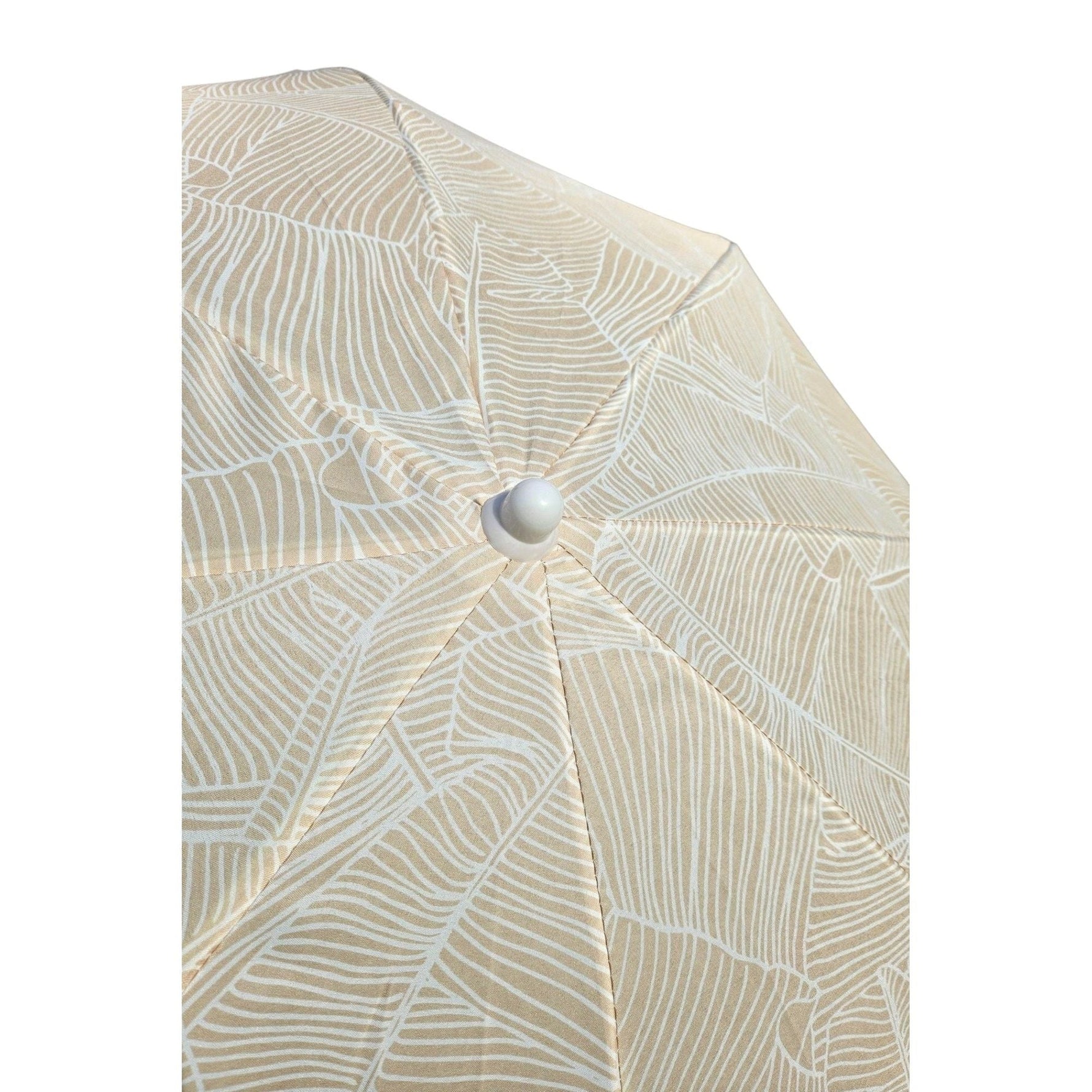 Sonnenschirm Strandschirm Balkonschirm grün creme braun 160 cm UV Schutz 30+