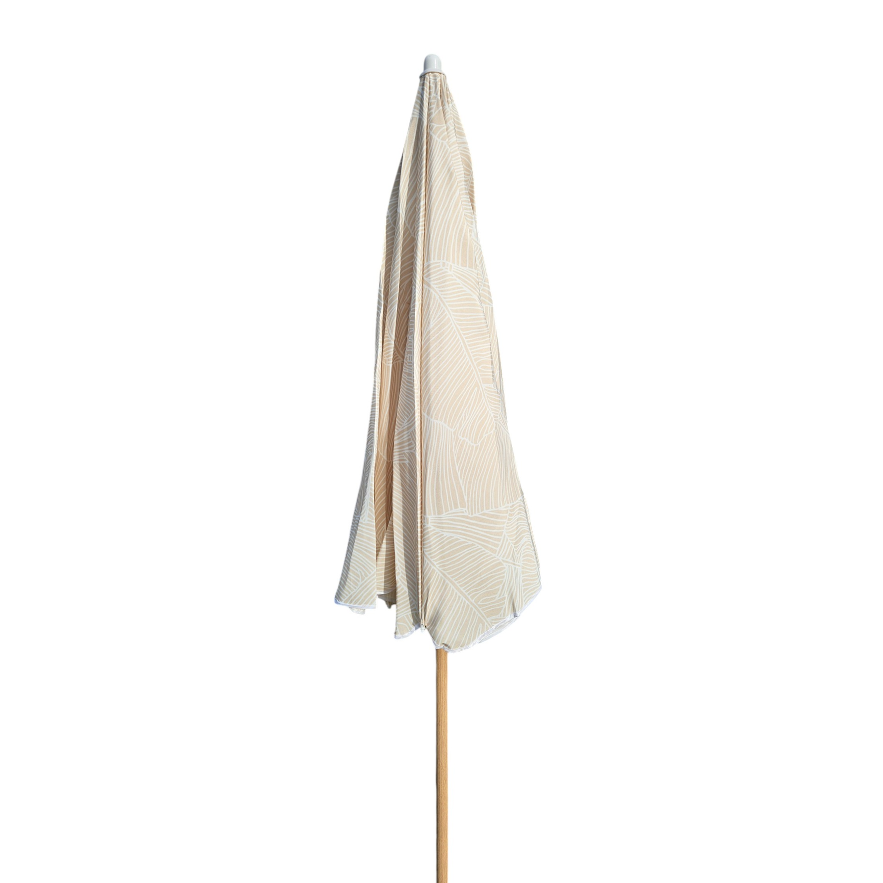 Sonnenschirm Strandschirm Balkonschirm grün creme braun 160 cm UV Schutz 30+