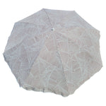 Sonnenschirm Strandschirm Balkonschirm grün creme braun 160 cm UV Schutz 30+