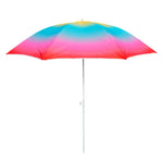 Sonnenschirm Strandschirm Balkonschirm UV Schutz 50+ gelb rot 155 cm bunt