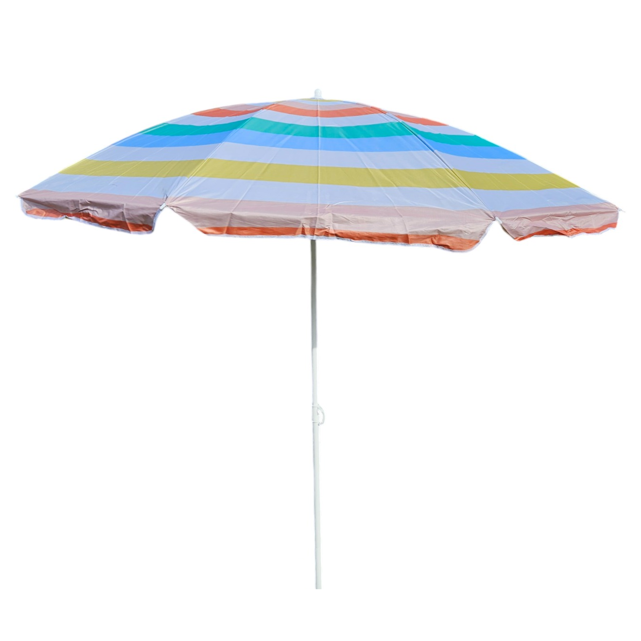 Sonnenschirm Strandschirm Balkonschirm UV Schutz 30+ gestreift 155 cm bunt