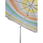 Sonnenschirm Strandschirm Balkonschirm UV Schutz 30+ gestreift 155 cm bunt