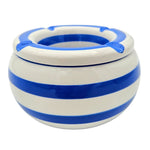 Sturmaschenbecher Mykonos M / XXL 23 cm Maritim blau weiß Aschenbecher gestreift
