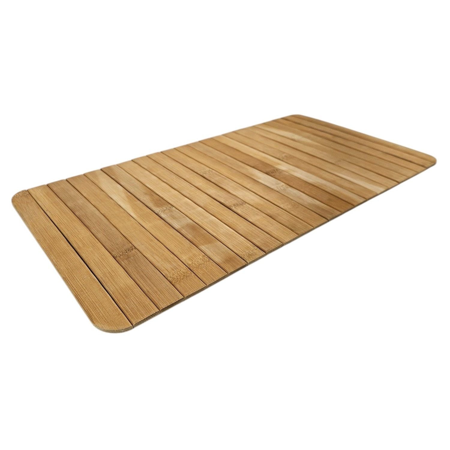 Sofatablett flexibel Bambustablett Bambus Natur anthrazit Armlehnen Schoner