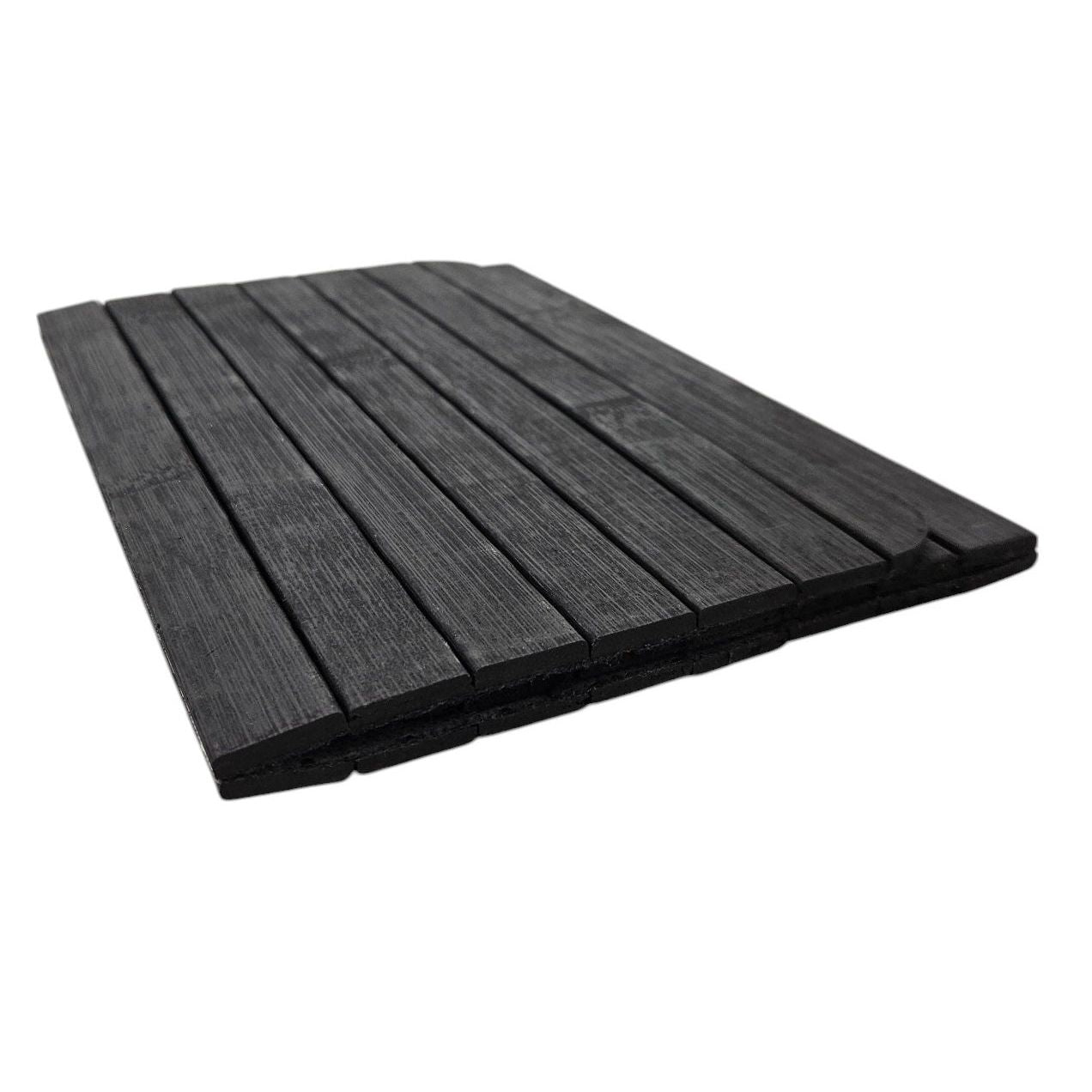 Sofatablett flexibel Bambustablett Bambus Natur anthrazit Armlehnen Schoner