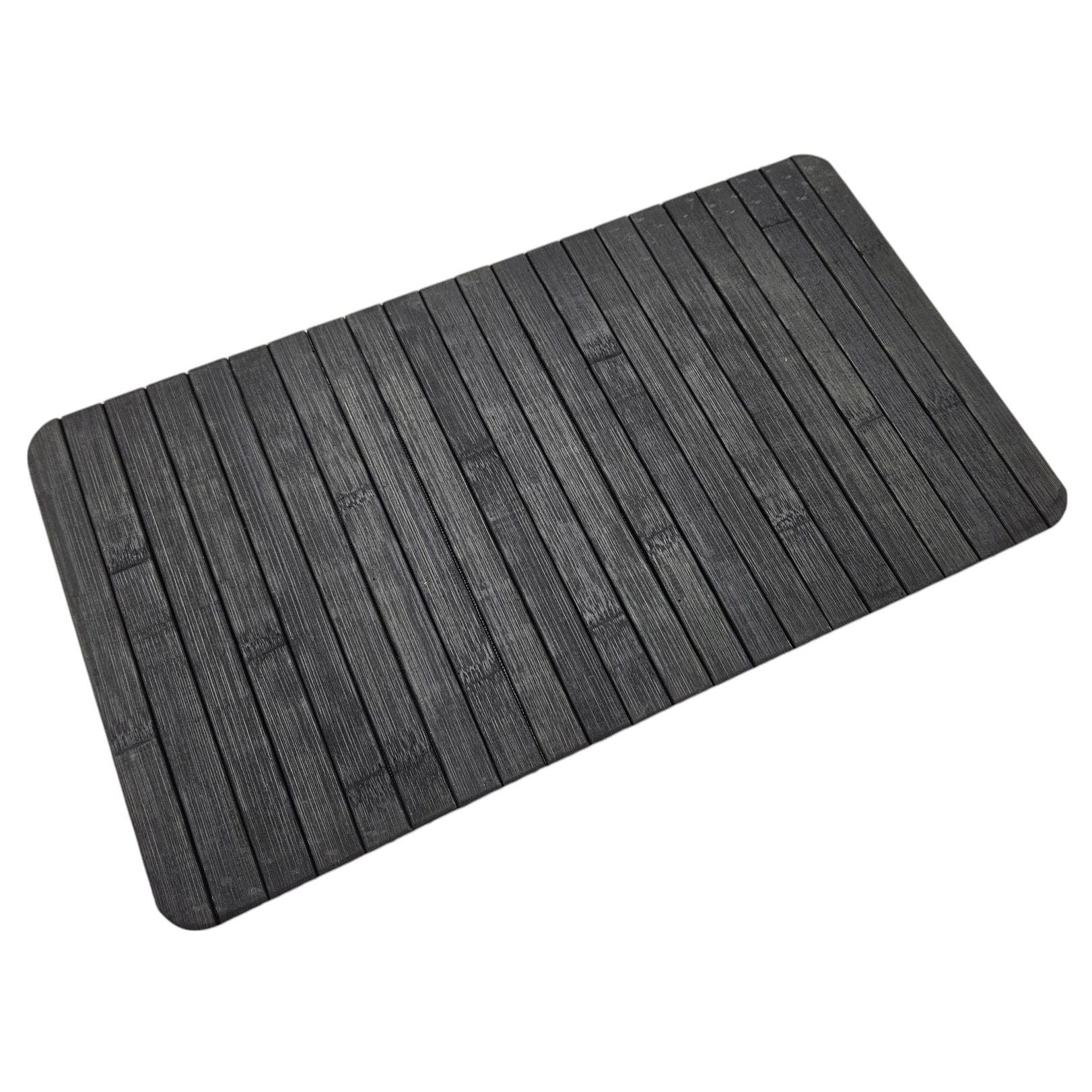 Sofatablett flexibel Bambustablett Bambus Natur anthrazit Armlehnen Schoner