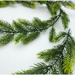 Tannengirlande Weihnachtsgirlande Tannenzweigdeko künstlich Grün  190cm Girlande