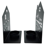 Teelichthalter Haus schwarz 2er Set Kerzenhalter Metall Zuhause Sprüche