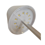 Tischleuchte Touch dimmbar LED Lampe Leuchte weiß silber kabellos Höhe 26 cm